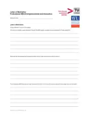 Free Download PDF Books, MBA Motivation Letter Template