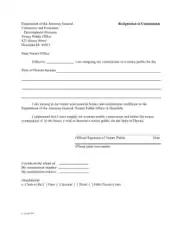 Sample Notary Resignation Letter Template
