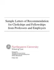 Free Download PDF Books, Fellowships Letter of Recommendation Template