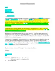 Employee Acceptance of Resignation Letter without Notice Template