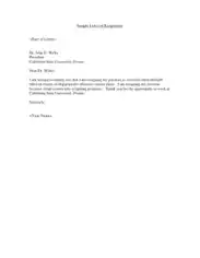 Free Download PDF Books, University Faculty Resignation Letter Template