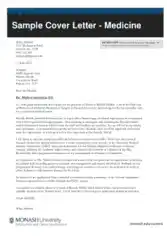 Medical Student Cover Letter Template