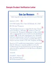 Free Download PDF Books, Sample Student Verification Letter Template