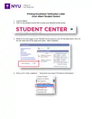 Free Download PDF Books, Student Enrollment Verification Letter Template