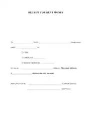 Free Download PDF Books, House Rent Payment Receipt Form Template