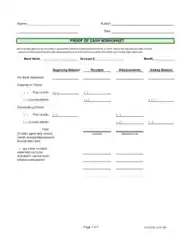 Proof of Cash Payment Receipt Form Template