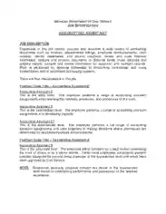 Free Download PDF Books, Accountant Assistant Experience Resume Template