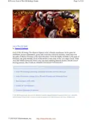 Free Download PDF Books, God of War III Guide