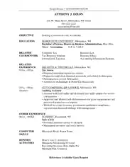 Assistant Accountant Resume PDF Template