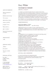 Assistant Management Accountant Resume Template