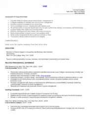 Manufacturing Cost Accountant Resume Template