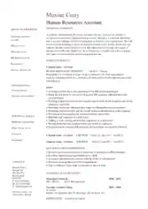HR Executive Assistant Resume Template