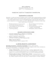 Marketing Executive Assistant Template