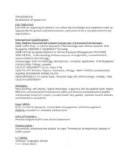 Clinical Research Fresher Resume Template