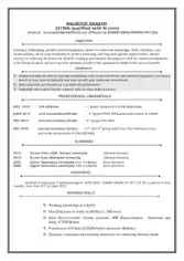 Fresher Cost Accountant Resume Template