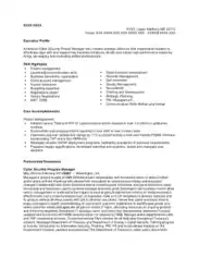 Free Download PDF Books, Cyber Security Program Manager Template