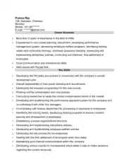 Free Download PDF Books, HR Manager Professional Resume Sample Template