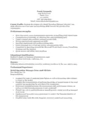 Retail Operations Manager Template