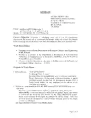 Free Download PDF Books, Computers Technology Resume Template