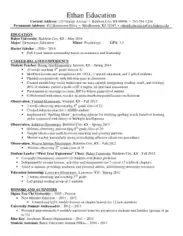 Free Download PDF Books, Education Resume Template