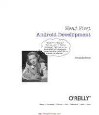 Free Download PDF Books, Head First Android Development