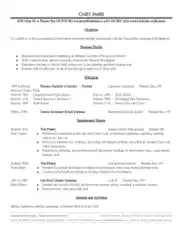 Free Download PDF Books, Management Resume Template