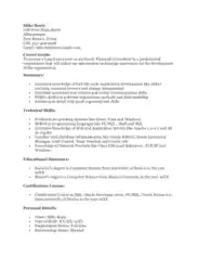 Free Download PDF Books, Oracle Financial Consultant Resume Template