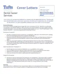 Dental School Letter of Intent Template