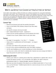 Free Download PDF Books, Job Application Letter of Intent Template