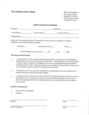 Letter of Intent For Graduate School Template