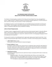 Research Grant Letter of Intent Template