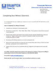 Free Download PDF Books, By Law Witness Statement Form Template