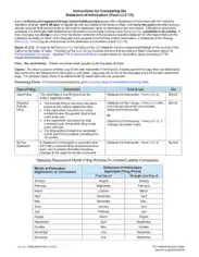 Company Statement of Information Form Template