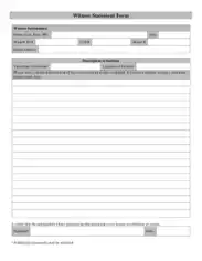 Free Download PDF Books, Incident Witness Statement Form Template