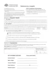 Office Statement by Supplier Form Template