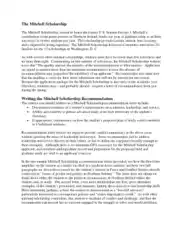 College Scholarship Recommendation Letter Example Template
