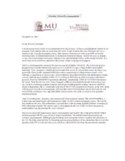 Professional Graduate School Recommendation Letter Template