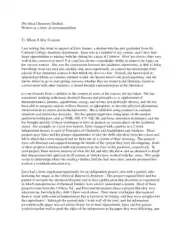 Sample Chemistry Graduate Studies Recommendation Letter Template