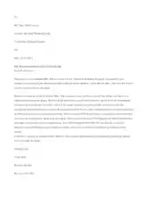 Sample Recommendation Letter For Scholarship Template