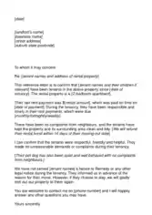 Tenant Recommendation Sample Letter Template