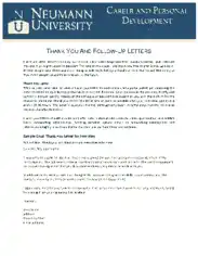 Basic Thank You Letter for Recommendation Template
