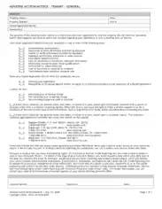 General Adverse Action Notice Form Template