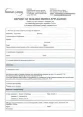 Building Notice Application Form Template