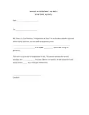 Free Blank Eviction Notice Forms Template