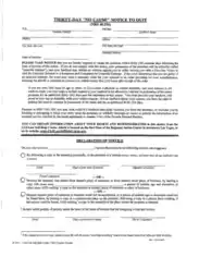 Business Notice to Quit Form Template