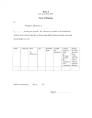 Free Download PDF Books, Marriage Notice Form PDF Template