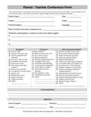 Free Download PDF Books, Parent Teacher Conference Notice Form Template