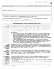 Tenant Lease Termination Notice Form Template