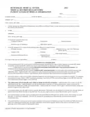 Example of Medical Records Release Form Template