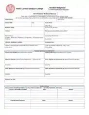 Patient Medical Record Form Template